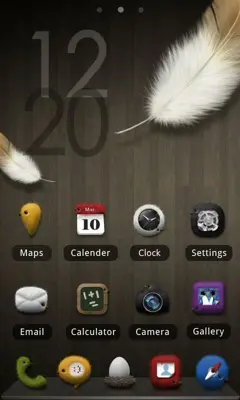 Fuzzy Birdy GOLauncher EX Theme android App screenshot 2